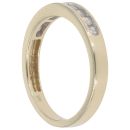 9ct Yellow Gold 0.25ct Brilliant Cut Diamond Half Eternity Ring