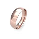 18ct Rose Gold 6mm Traditional Court Wedding Band