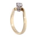 18ct Yellow Gold 0.40ct Diamond Two Stone Ring