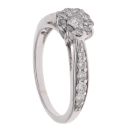 9ct White Gold 0.50ct Brilliant Cut Diamond Cluster Ring