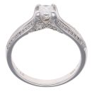 18ct White Gold 0.43ct Princess Cut Diamond Solitaire Ring