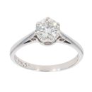 18ct White Gold 0.50ct Brilliant Cut Diamond Solitaire Ring
