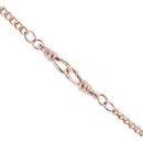 9ct Rose Gold Cross Pendant And Chain 18"