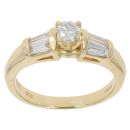 18ct Yellow Gold Brilliant Cut 0.70ct Diamond Solitaire Ring