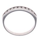 9ct White Gold 0.25ct Brilliant Cut Diamond Half Eternity Ring