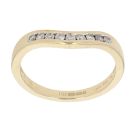 18ct Yellow Gold 0.25ct Diamond Wishbone Ring