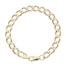 9ct Yellow Gold Curb Bracelet 7"