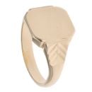 9ct Yellow Gold Patterned Signet Ring