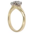 18ct Yellow Gold 0.45ct Brilliant Cut Diamond Trilogy Ring
