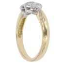 18ct Yellow Gold 0.50ct Diamond Trilogy Ring
