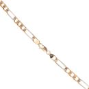 9ct Yellow And White Gold Figaro Chain 20"