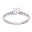 9ct White Gold 0.50ct Diamond Solitaire Ring