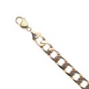 9ct Yellow Gold Curb Square Bracelet 8"