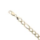 9ct Yellow Gold Figaro Bracelet 8"