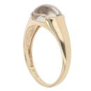 9ct Yellow Gold Colourless Ankh Gemstone Signet Ring