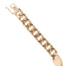 9ct Yellow Gold Curb ID Bracelet 8"