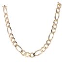 9ct Yellow Gold Figaro Chain 26"
