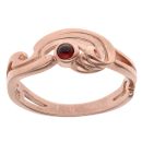 9ct Rose Gold Clogau Red Cabochon Ring