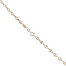9ct Yellow Gold Button Chain 18"