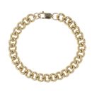 9ct Yellow Gold Curb Bracelet 8"