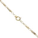 14ct Yellow and White Gold Greek Key Fancy Chain 24"