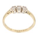18ct Yellow Gold 0.30ct Brilliant Cut Diamond Trilogy Ring