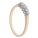 9ct Yellow Gold 0.25ct Brilliant Cut Diamond Five Stone Ring