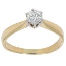 18ct Yellow Gold 0.45ct Brilliant Cut Diamond Solitaire Ring