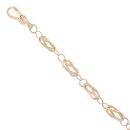 9ct Yellow Gold Twist Fancy Bracelet 8"