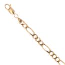 9ct Yellow Gold Figaro Bracelet 8.5"