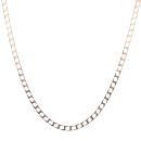 9ct Yellow Gold Square Curb Chain 16"