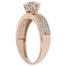 9ct Yellow Gold Cubic Zirconia Solitaire Ring