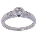 18ct White Gold 0.33ct Diamond Solitaire Ring