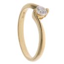 18ct Yellow Gold 0.25ct Brilliant Cut Diamond Solitaire Ring