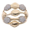 14ct Yellow Gold Cubic Zirconia Fancy Ring