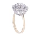 9ct Yellow Gold 1.00ct Brilliant Cut Diamond Cluster Ring