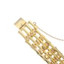 9ct Yellow Gold Gate Bracelet 7"