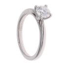 Platinum 0.61ct Brilliant Cut Diamond Solitaire Ring