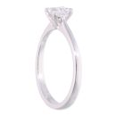 Platinum 0.60ct Princess Cut Diamond Solitaire Ring