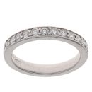 Platinum 0.40ct Brilliant Cut Diamond Half Eternity Ring