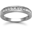 9 Carat White Gold 50pts Channel Set Half Eternity Ring
