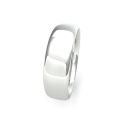 18ct White Gold 6mm Slight Court Wedding Band