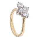 18ct Yellow Gold 1.30ct Brilliant Cut Diamond Cluster Ring