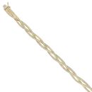 9ct Yellow Gold Plait Bracelet 7"