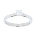 18ct White Gold 0.27ct Diamond Solitaire Ring