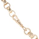 9ct Yellow Gold Patterned and Plain Belcher Chain 30"