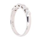 9ct White Gold 0.50ct Brilliant Cut Diamond Five Stone Ring