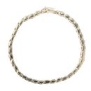 9ct Yellow Gold Watch Strap Style Bracelet 7.5"