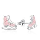 Silver 8x8mm Skate Stud Earrings