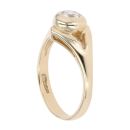 9ct Yellow Gold Cubic Zirconia Single Stone Ring